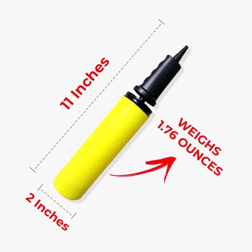 Vista 2 de AppleRound Bomba de aire manual de doble acción para: pelota de gimnasio, pelota de ejercicio, gorila de hippity hop, bolas de tolva, caballo