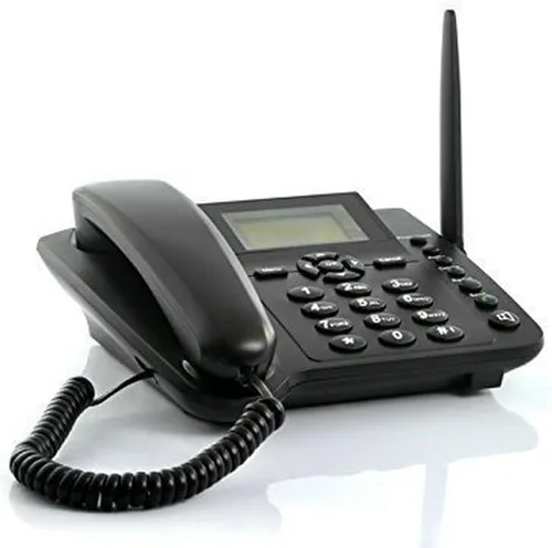 BW 2.4'' Wireless Quadband GSM Classic Desk Telephone Telephone handset for Business or Family (Especially for Older Folk) - Black
