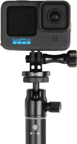Vista 6 de HSU Trípode/monopie de aleación de aluminio de metal GoPro con tornillo de aluminio para GoPro Hero 13, 12, 11, 10, 9, 8, 7, 6, 5, 4, 3+, 3, 2, 1