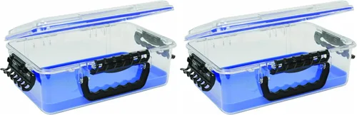 Plano Guide Series 3700 Field Box Caja Impermeable, Azul, Grande, Caja Seca Impermeable con Correa para la Muñeca para Barco, Kayak y Campamento,