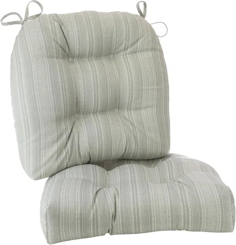 Vista 7 de Klear Vu Cojines de silla de mimbre para interiores y exteriores para muebles de patio, cocina y comedor, almohadillas de asiento resistentes al