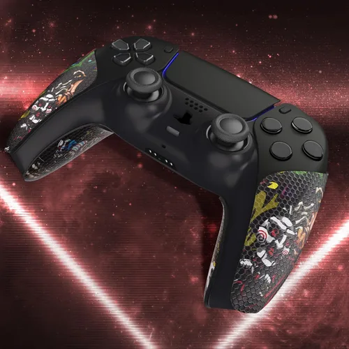 Vista 6 de eXtremeRate PlayVital Anti-Skid Sweat-Absorbent Controller Grip for ps5, Professional Textured Soft Rubber Pads Handle Grips for ps5 Controller