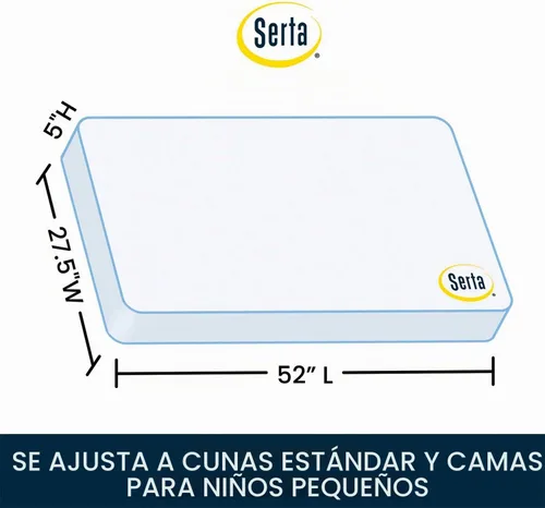 Vista 4 de Delta Children Disney/Pixar Cars Cama de Madera para Niños Pequeños + Colchón Serta Perfect Slumber de Doble Cara con Núcleo de Fibra Reciclada