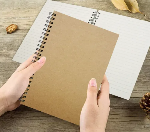 Vista 2 de YYaaloa 4-Pack A5 Lined Sketch Book Soft Cover Spiral Notebooks Journals 120 Pages 5.7" x 8.3" Cream colored paper (A5 Lined 4 color 4pcs)