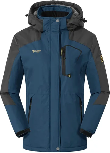Rdruko Chaqueta de esquí impermeable para mujer, resistente al viento, para snowboard, trabajo, para uso en invierno