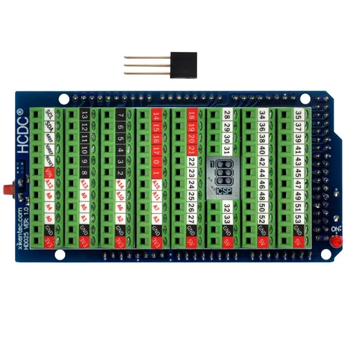 Vista 2 de Módulo de Escudo Breakout con Bloque de Terminales de Tornillo para Arduino MEGA-2560 R3