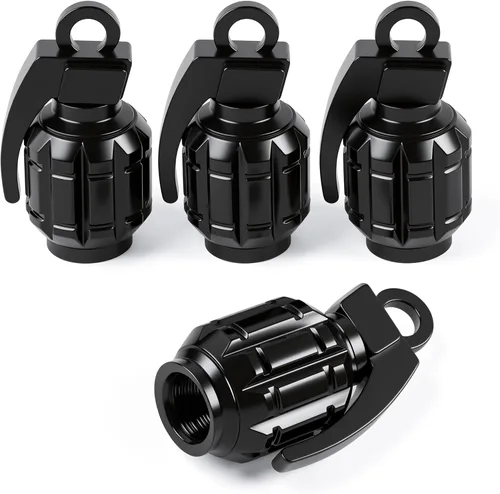 Vista 20 de 4 tapas de vástago de válvula de neumático estilo piscina 8 bolas, cubiertas universales de núcleo de cobre a prueba de polvo para automóviles, SUV