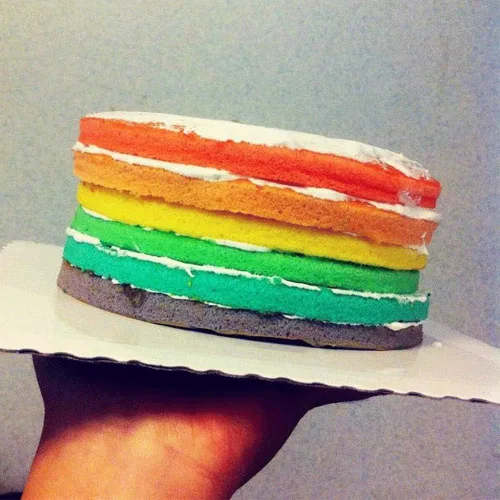 Vista 3 de Webake Juego de moldes para tartas de capas, moldes redondos de 6 pulgadas para hornear arcoíris, molde de silicona para pastel de Whoopie jumbo