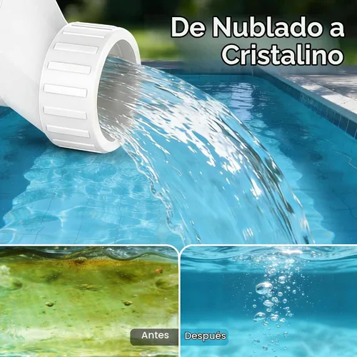Vista 6 de Celda de sal para piscina, se adapta a célula de sal de Hayward Blanco