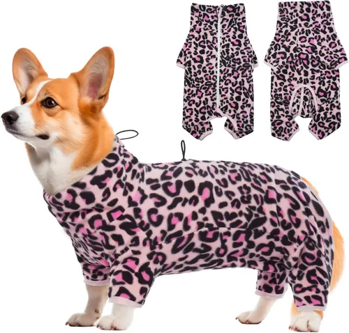 Vista 20 de ROZKITCH Abrigo térmico de invierno para perro, pijama de forro polar suave, resistente al viento, chaqueta cálida para clima frío, chaleco