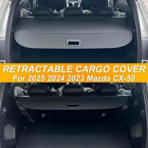 Vista 3 de Cubierta de Carga para Mazda CX-50 2023 2024 2025, Cubierta Trasera Retráctil Mejorada del Maletero Compatible con Mazda CX-50, Cubierta