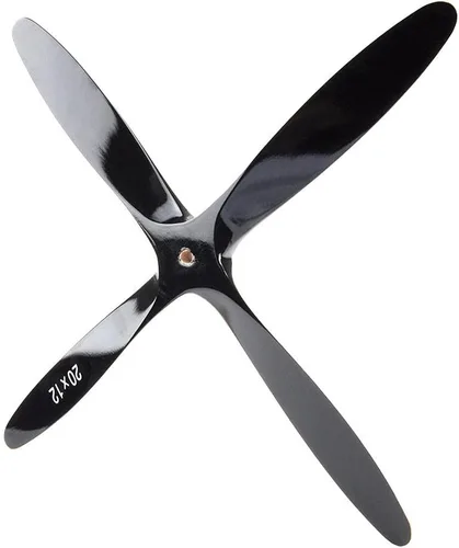 Vista 4 de Hélice de 4Blade RC 20×12 Hélice de avión RC de madera de haya para avión de motor de gasolina