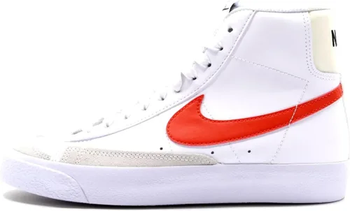 Nike Blazer Mid 77 unisex para niños, Blanco, azul universitario, negro