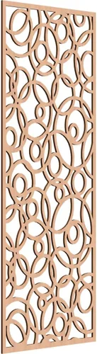 Vista 188 de 9 3/8 pulgadas de ancho x 24 3/8 pulgadas de alto x 1/4 pulgadas de alto, paneles de pared de madera con calado, roble rojo