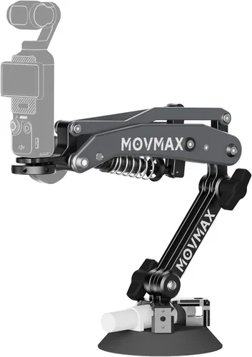 Vista 12 de Movmax Brazo de cuchilla para DJI Pocket 3, soporte de cámara con ventosa electrónica solar con tornillo de 1/4, DJI Osmo Pocket 3 accesorios