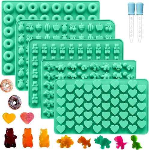 Vista 15 de Moldes de silicona de chocolate navideños, 2 piezas, moldes de caramelo navideños de 25 diseños, adorno para árbol de Navidad, hombre de jengibre