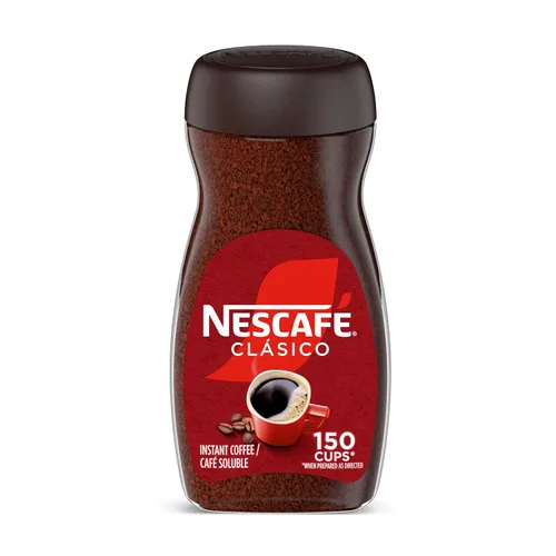 Vista 9 de NESCAFÉ CLÁSICO Café instantáneo, café tostado oscuro, 1 recipiente (14.1 onzas)