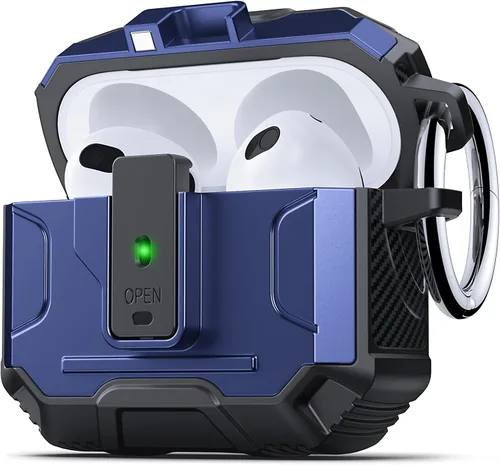 Vista 20 de DASFOND Armor - Funda rígida para auriculares Airpods Pro, grado militar, protección completa, a prueba de golpes, soporte de carga inalámbrica