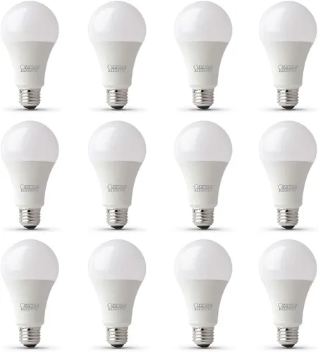 Vista 13 de Feit Electric Bombilla LED A19, equivalente a 100 W, regulable, base E26, CRI 90, 1600 lúmenes, blanco suave de 2700 K, bombilla de uso general