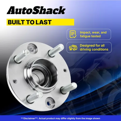 Vista 4 de AutoShack - Conjunto de rodamientos de cubo de rueda delantera izquierda y derecha con ABS de repuesto para Chevrolet Equinox 2007-2009 Saturn Vue