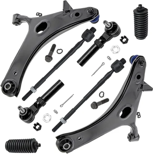 Vista 151 de Detroit Axle - Kit de brazos de control delanteros 2WD de 8 piezas para Ford F-150 Lincoln Mark LT 05-08, 4 brazos de control superior e inferior