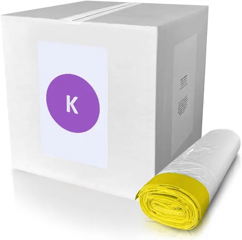 Vista 6 de CODE H (100 unidades), compatible con Simplehuman Code H, color blanco, bolsas de basura con cordón