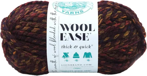 Vista 48 de Lion Brand Yarn - Ovillo de lana Wool-Ease Thick & Quick color fuerza aérea