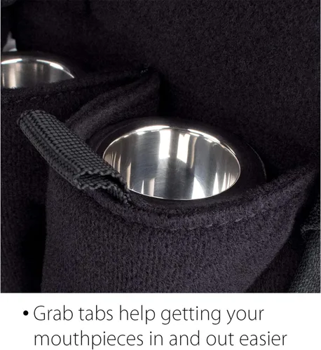 Vista 5 de Protec Bolsa de boquilla de trombón doble con cierre de cremallera