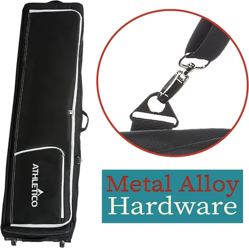 Vista 7 de Athletico Conquest - Bolsa de snowboard acolchada con ruedas - Bolsa de viaje para botas individuales de snowboard y snowboard