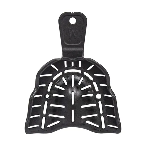 Vista 5 de Bandeja de impresión dental desechable, bandeja de impresión edéntula, moldeable por calor, surtido, juego de 12