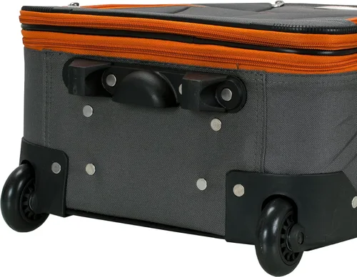 Vista 6 de Rockland juego de 4 piezas de valijas con ruedas y bolsas para viaje, Carbón), F32-CHARCOAL