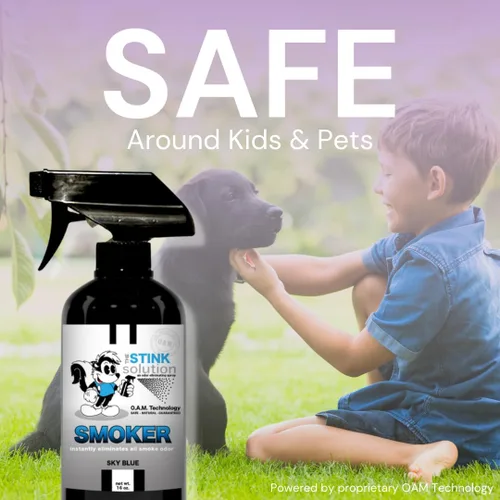 Vista 6 de The Stink Solution Spray Eliminador de Olores de Humo - Elimina Completamente el Olor a Humo de la Casa, el Automóvil, la Ropa, las Manos