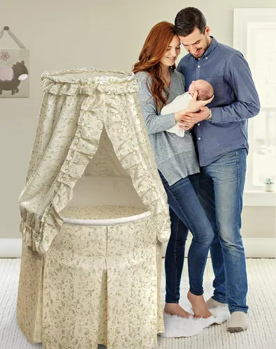 Vista 2 de Cuna de bebé Badger Basket redonda tipo emperatriz, Tradicional, talla única