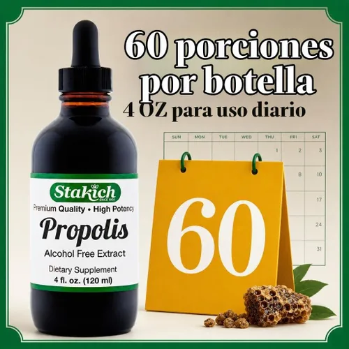 Vista 5 de Stakich Extracto de propóleo (4 onzas 50%)