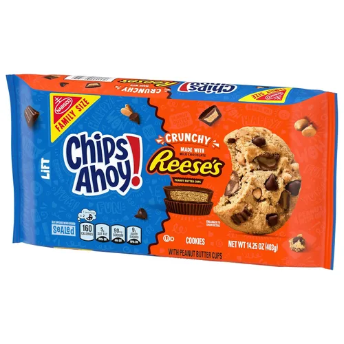 Vista 12 de Chips Ahoy! Cookies with Reese's - Tazas de mantequilla de maní tamaño familiar de 14.25 onzas, chispas de chocolate, 1 unidad