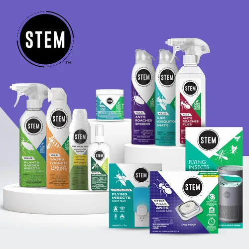 Vista 8 de STEM Mata hormigas, cucarachas y arañas: aerosol para insectos de ingredientes activos a base de plantas, insecticida botánico