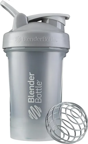 Vista 9 de BlenderBottle Classic V2 - Botella mezcladora perfecta para batidos de proteínas y antes del entrenamiento, 28 onzas, gris guijarro