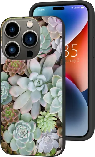 Vista 10 de Funda compatible con iPhone 14 Pro, funda protectora de poliuretano termoplástico suave a prueba de golpes, diseño de mármol azul y verde