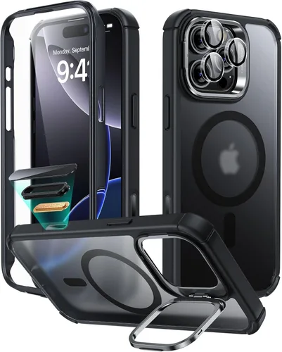 Vista 31 de ESR for iPhone 15 and iPhone 14 and iPhone 13 Pro Max Case, Compatible with MagSafe, Built-in Stash Stand Phone Case