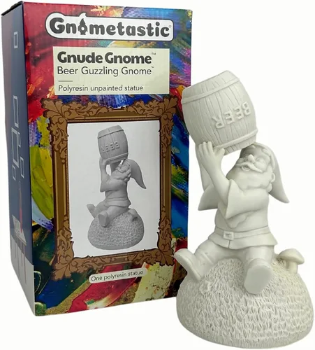 Vista 11 de Gnometastic Mini gnomos – Gnomo bebedor, gnomo borracho de 4 pulgadas para jardín de hadas, decoración divertida para interiores y exteriores