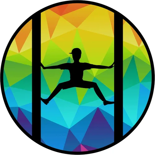 Calcomanías de obstáculos inspiradas en Ninja Warrior con escalera de salmón, araña saltadora y pared deformada (4 pulgadas, araña saltadora)