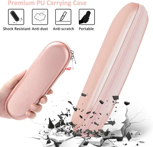 Vista 2 de TITACUTE Funda de transporte para Apple Pencil Funda de transporte de espuma dura con cremallera a prueba de golpes Funda protectora para Apple