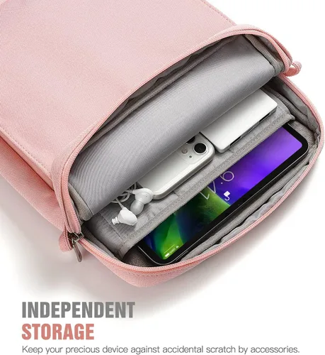 Vista 6 de TiMOVO - Funda para tablet de 9-11 pulgadas con correa para el hombro para iPad 11 pulgadas A16 2025, iPad 10.ª generación 10.9"/10.2", Galaxy Tab