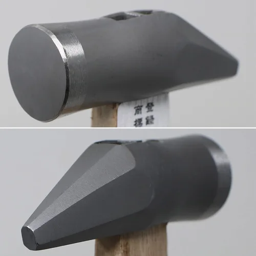 Vista 2 de KAKURI Martillo pequeño de 7 onzas, martillo carpintero japonés para carpintería y manualidades, acero al carbono japonés resistente, cabeza redonda
