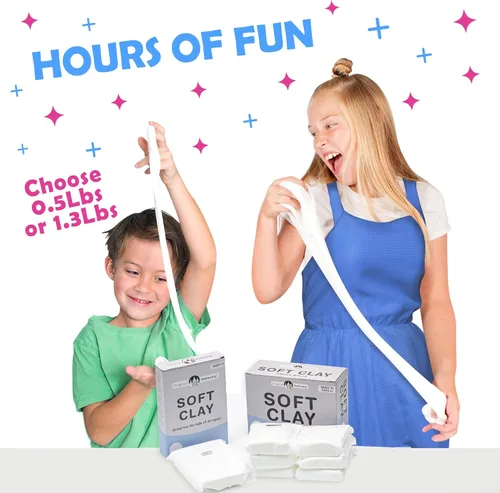 Vista 3 de Original Stationery Arcilla suave para hacer limo – Arcilla de modelado moldeable para niños, mezcla con pegamento y espuma de afeitar para slime