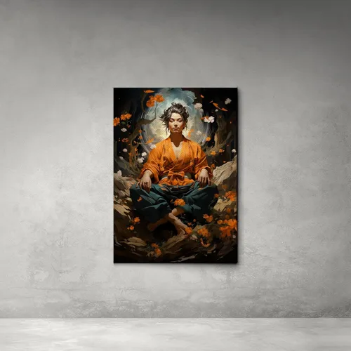 Vista 3 de Yoga Wall Decor, Yoga Wall Art, Buda Canvas Art, Buda Decor, Buda Canvas Print, Luxury Framed Wall Decor, Canvas, Art Decor