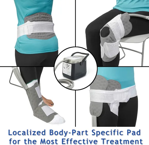 Vista 7 de Cold Rush - Máquina de hielo de terapia compacta – Sistema de crioterapia para alivio del dolor y compresión fría – Poscirugía y recuperación
