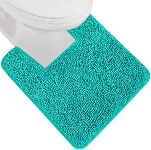 Vista 40 de Gorilla Grip - Tapete de baño de felpilla gruesa, suave y absorbente, secado rápido, de microfibra, con reverso de caucho, para piso de ducha, Negro