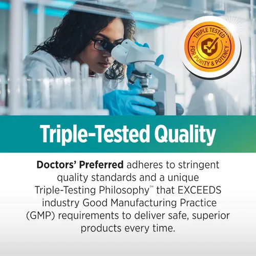 Vista 7 de DOCTORS' PREFERRED Suplemento Alpha GPC - Fórmula premium. 600 mg/porción, 60 cápsulas veganas, suministro para 30 días