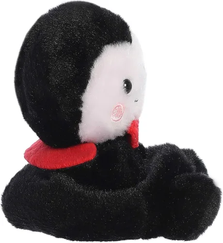 Vista 4 de Aurora Spooky Palm Pals Viktor Vampire - Animal de peluche - Juego de bolsillo - Diversión coleccionable - Negro 5 pulgadas